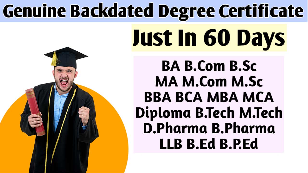 Direct Degree certificate in chennai